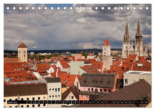 Produktbild: Regensburg - Bayern (Tischkalender 2026 DIN A5 quer), CALVENDO Monatskalender