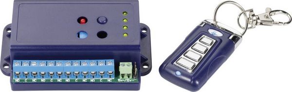 Produktbild: TowiTek Funkschaltsystem inkl. Handsender Reichweite max. (im Freifeld): 50m 12 V/DC