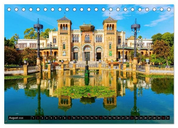 Produktbild: Sevilla - Impressionen aus dem Herzen Andalusiens (Tischkalender 2026 DIN A5 quer), CALVENDO Monatskalender