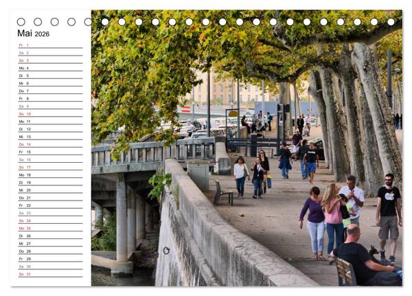 Produktbild: Frankreichs gro&szlig;e St&auml;dte - Lyon (Tischkalender 2026 DIN A5 quer), CALVENDO Monatskalender