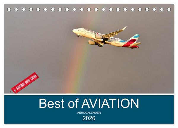 Produktbild: Best of Aviation (Tischkalender 2026 DIN A5 quer), CALVENDO Monatskalender