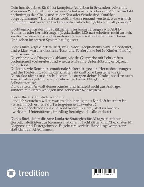 Produktbild: Twice Exeptional: 2e-Kinder im Familienalltag, Kita und Schule