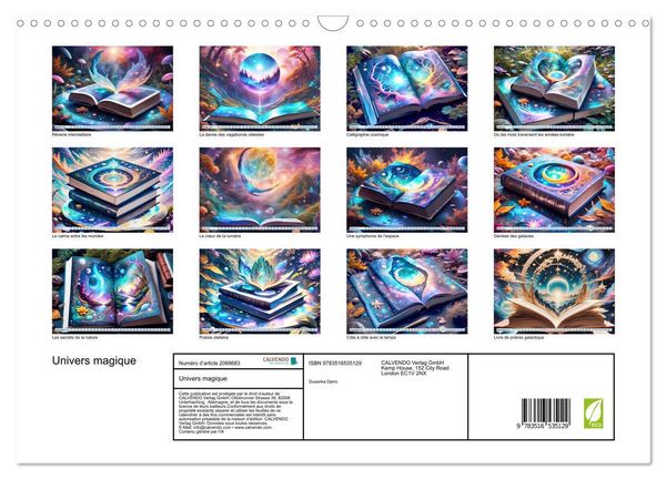 Produktbild: Univers magique (Calendrier mural 2026 DIN A3 vertical), CALVENDO calendrier mensuel