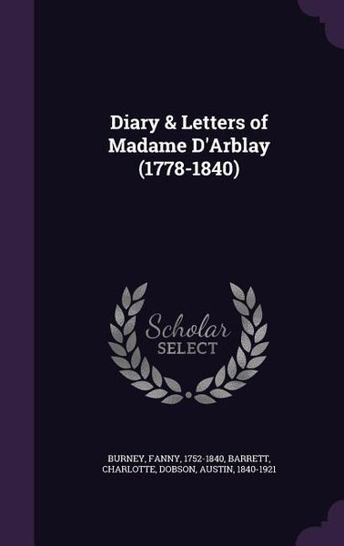 Produktbild: Diary & Letters of Madame D'Arblay (1778-1840)