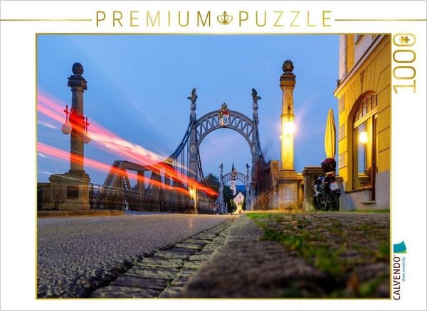 CALVENDO Puzzle Länderbrücke von Laufen an der Salzach | 1000 Teile Lege-Größe 64x48cm Foto-Puzzle für glückliche Stunden