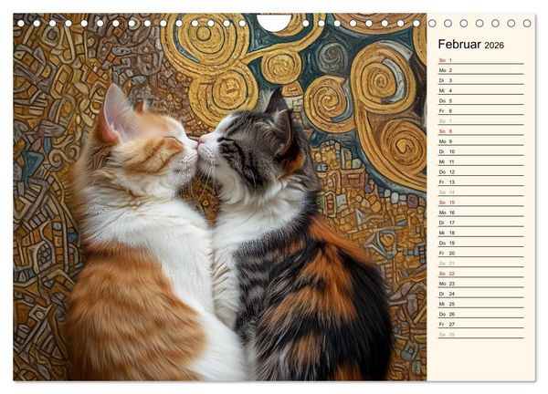 Produktbild: Katzen schaffen Kunst (Wandkalender 2026 DIN A4 quer), CALVENDO Monatskalender
