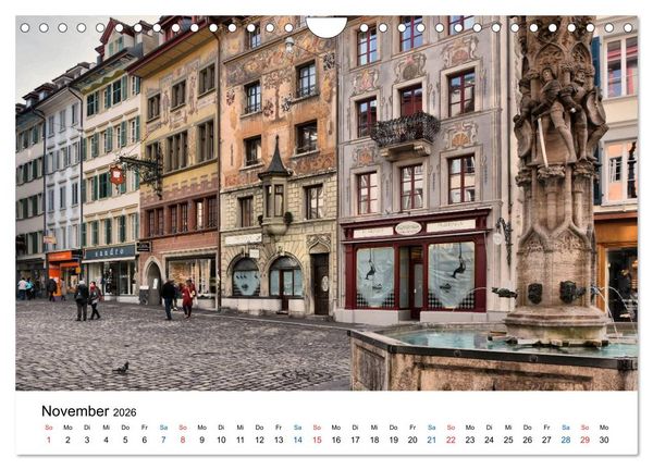 Produktbild: Unterwegs in Luzern (Wandkalender 2026 DIN A4 quer), CALVENDO Monatskalender