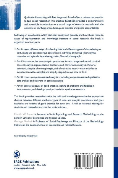 Produktbild: Qualitative Researching with Text, Image and Sound