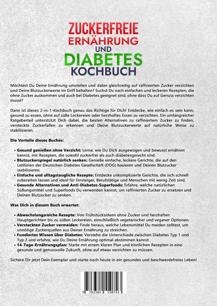 Produktbild: Zuckerfreie Ern&auml;hrung und Diabetes Kochbuch
