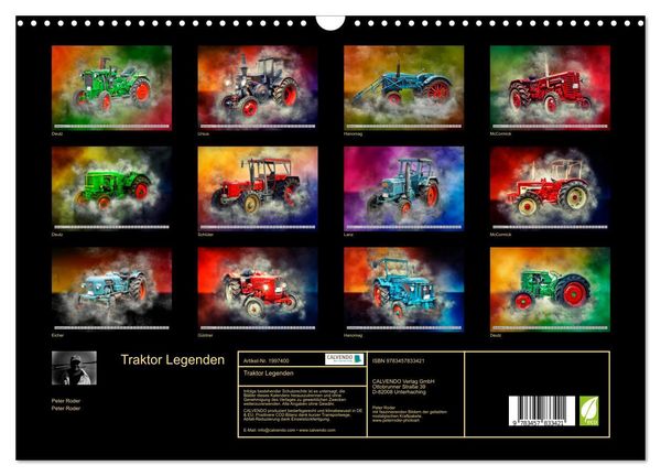 Produktbild: Traktor Legenden (Wandkalender 2026 DIN A3 quer), CALVENDO Monatskalender