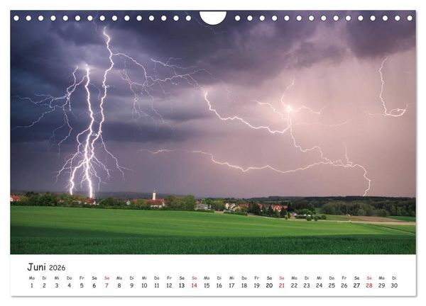 Produktbild: Gewitterwelten (Wandkalender 2026 DIN A4 quer), CALVENDO Monatskalender