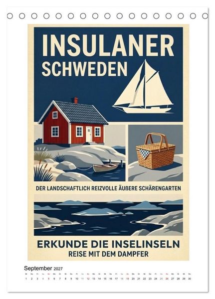 Produktbild: Sehnsucht Skandinavien &ndash; Die Mid-Century Collection (Tischkalender 2027 DIN A5 hoch), CALVENDO Monatskalender