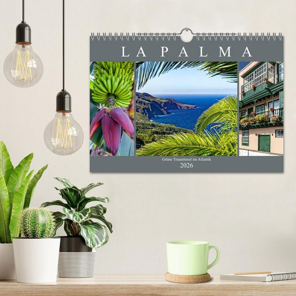 Produktbild: La Palma - Gr&uuml;ne Trauminsel im Atlantik (Wandkalender 2026 DIN A4 quer), CALVENDO Monatskalender