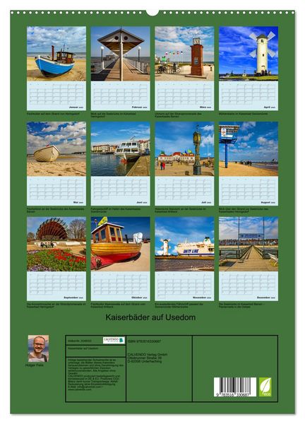 Produktbild: Kaiserb&auml;der auf Usedom (hochwertiger Premium Wandkalender 2026 DIN A2 hoch), Kunstdruck in Hochglanz