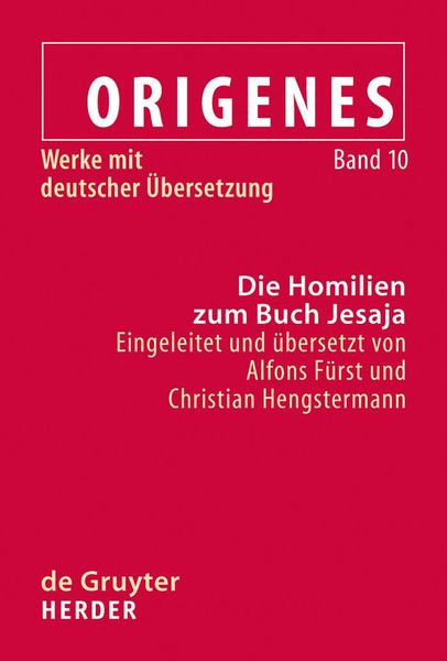 Produktbild: Die Homilien zum Buch Jesaja