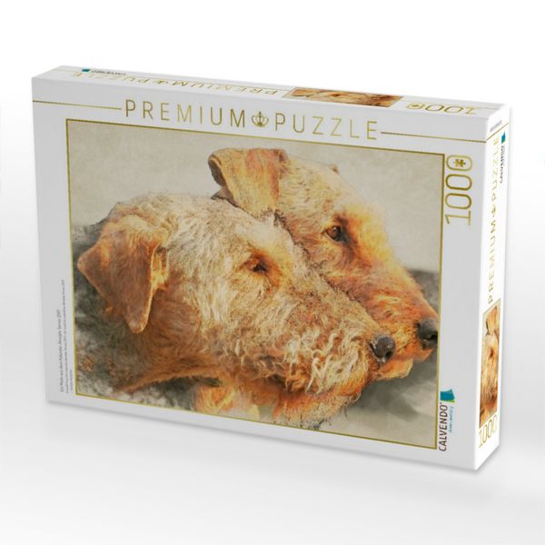 Produktbild: CALVENDO Puzzle Ein Motiv aus dem Kalender Airedale Terrier 2017 | 1000 Teile Lege-Gr&ouml;&szlig;e 64x48cm Foto-Puzzle f&uuml;r gl&uuml;ckliche Stunden