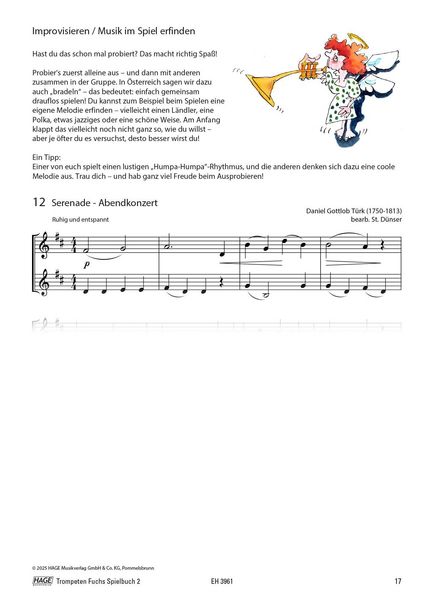 Produktbild: Trompeten Fuchs Spielbuch, Band 2
