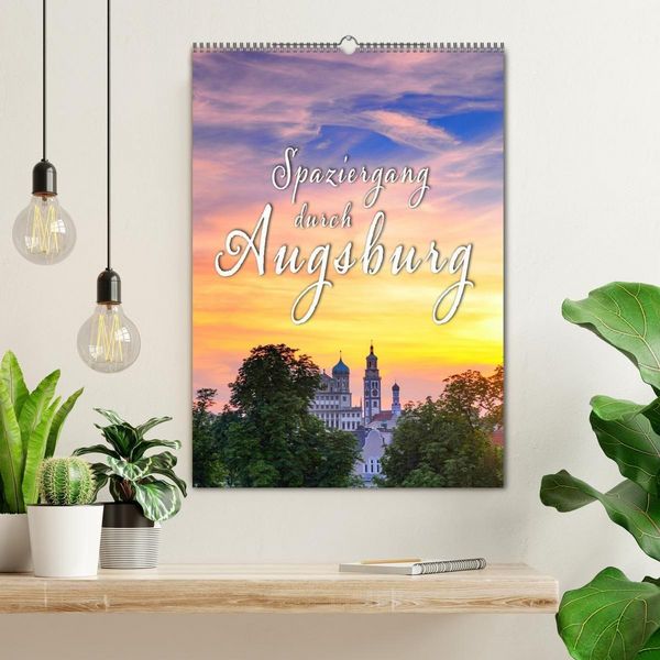 Produktbild: Spaziergang durch Augsburg (Wandkalender 2027 DIN A2 hoch), CALVENDO Monatskalender