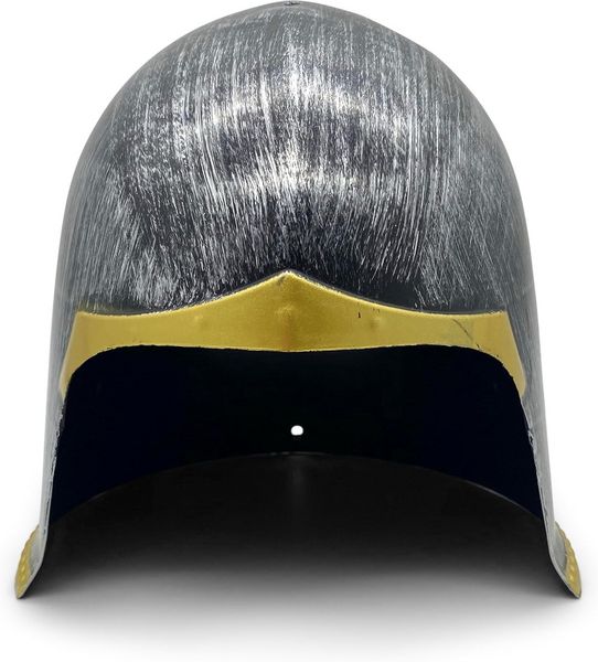 Produktbild: BestSaller 1425 - Kinder-Beckenhaube, Ritterhelm, Kunststoff, Titan/Gold, 21x21,5x21cm
