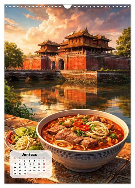 Produktbild: Vietnam - Eine Schlemmerreise durchs Land des aufsteigenden Drachen (Wandkalender 2027 DIN A3 hoch), CALVENDO Monatskalender
