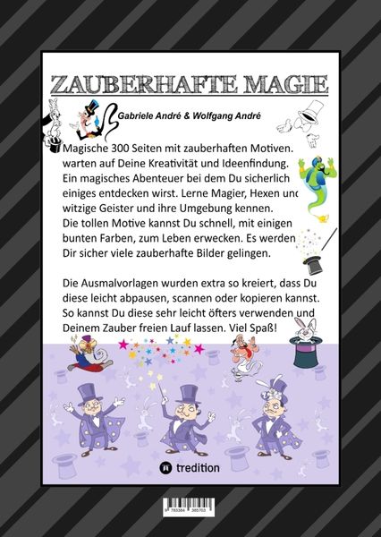 Produktbild: Mega Malbuch - 300 Seiten Magische Motive - Magier - Hexen - Geister - Zauberein - Feen - Elven - Aladdin - Zaubersterne