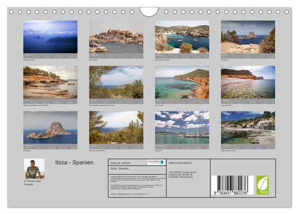 Produktbild: Ibiza - Spanien (Wandkalender 2026 DIN A4 quer), CALVENDO Monatskalender