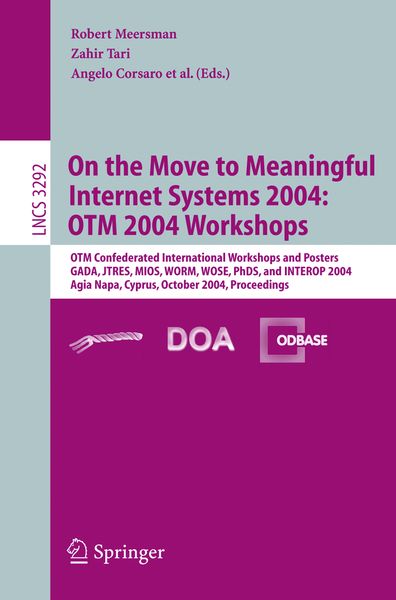 Produktbild: On the Move to Meaningful Internet Systems 2004: OTM 2004 Workshops