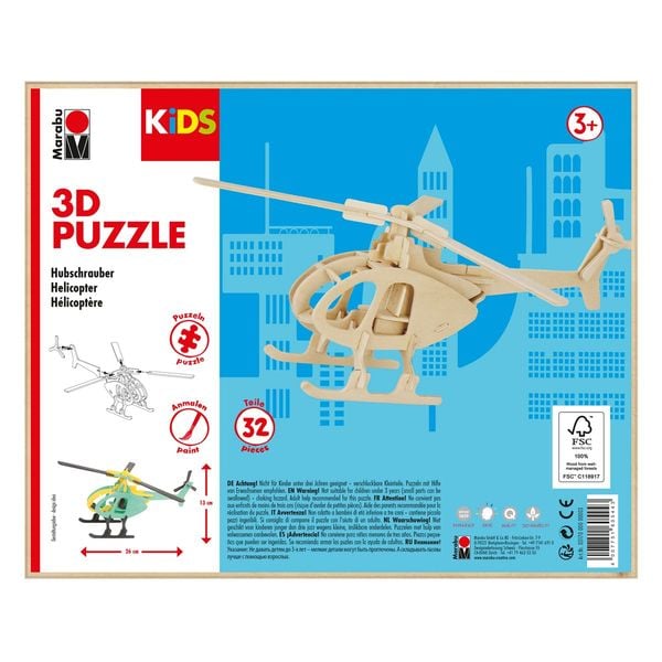 Marabu KiDS 3D Puzzle Hubschrauber