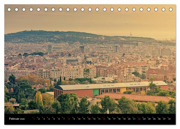 Produktbild: Barcelona - Stadtansichten (Tischkalender 2026 DIN A5 quer), CALVENDO Monatskalender