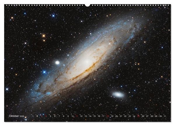 Produktbild: Faszination Galaxien Formenvielfalt der Welteninseln (Wandkalender 2026 DIN A2 quer), CALVENDO Monatskalender