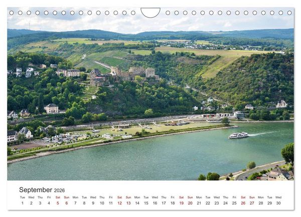 Produktbild: Rhine Valley and Castles (Wall Calendar 2026 DIN A4 landscape), CALVENDO 12 Month Wall Calendar