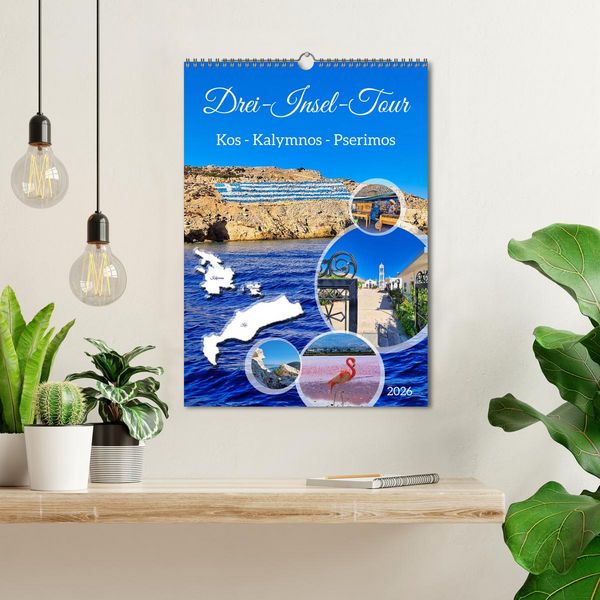 Produktbild: Drei-Insel-Tour (Wandkalender 2026 DIN A3 hoch), CALVENDO Monatskalender