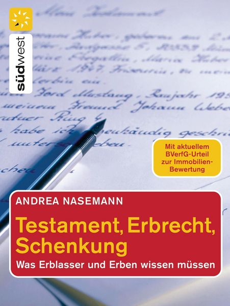 Produktbild: Testament, Erbrecht, Schenkung