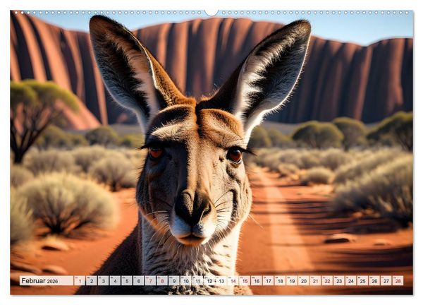 Produktbild: Die Welt der K&auml;ngurus (Wandkalender 2026 DIN A2 quer), CALVENDO Monatskalender