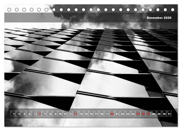 Produktbild: Architektur: Geometrie des Lichts (Tischkalender 2026 DIN A5 quer), CALVENDO Monatskalender