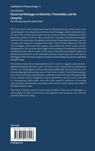 Produktbild: Husserl and Heidegger on Reduction, Primordiality, and the Categorial