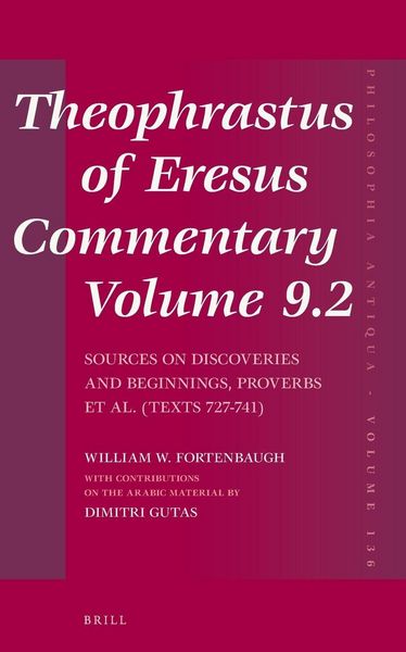 Produktbild: Theophrastus of Eresus, Commentary Volume 9.2