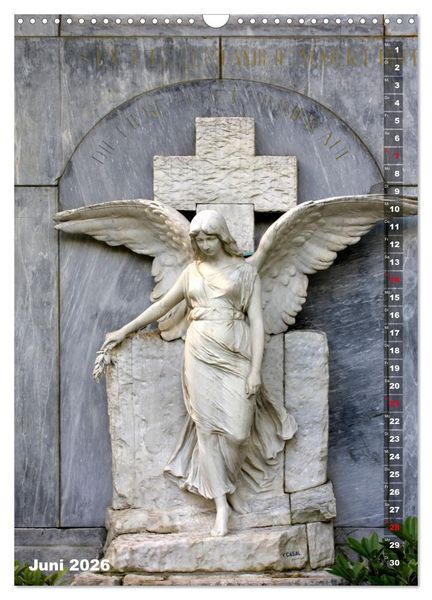Produktbild: Friedhofsengel in Berlin (Wandkalender 2026 DIN A3 hoch), CALVENDO Monatskalender