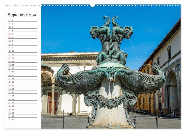 Produktbild: Florenz - Impressionen (hochwertiger Premium Wandkalender 2026 DIN A2 quer), Kunstdruck in Hochglanz
