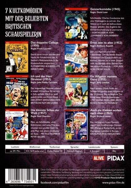 Produktbild: Margaret Rutherford Collection / Sieben Kultkom&ouml;dien mit der beliebten britischen Schauspielerin (bek. als MISS MARPLE) [7 DVDs]