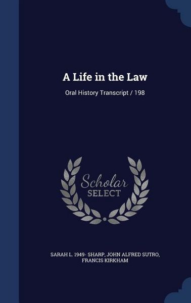 Produktbild: A Life in the Law