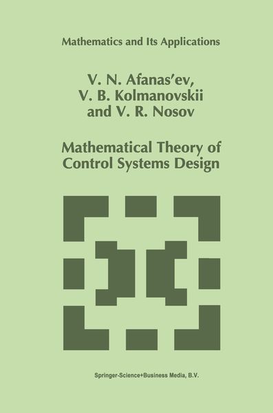Produktbild: Mathematical Theory of Control Systems Design