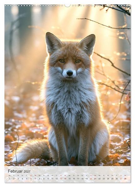 Produktbild: Fuchszauber (hochwertiger Premium Wandkalender 2027 DIN A2 hoch), Kunstdruck in Hochglanz