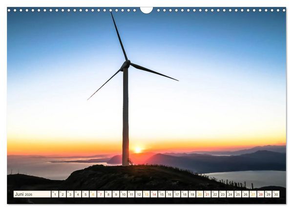 Produktbild: Windrad - Fluch und Segen (Wandkalender 2026 DIN A3 quer), CALVENDO Monatskalender