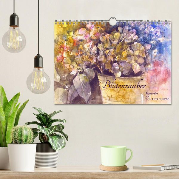 Produktbild: Bl&uuml;tenzauber - Aquarelle von ECKARD FUNCK (Wandkalender 2026 DIN A4 quer), CALVENDO Monatskalender