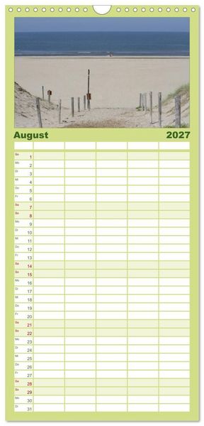 Produktbild: Familienplaner 2027 - Texel, eine Perle Frieslands mit 5 Spalten (Wandkalender, 21 x 45 cm) CALVENDO