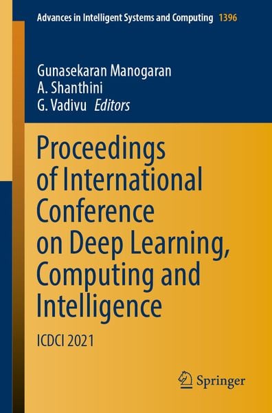 Produktbild: Proceedings of International Conference on Deep Learning, Computing and Intelligence