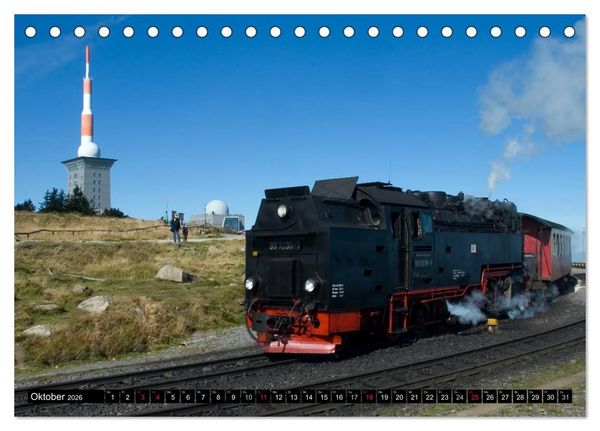 Produktbild: Schmalspurbahnen in Sachsen Anhalt (Tischkalender 2026 DIN A5 quer), CALVENDO Monatskalender