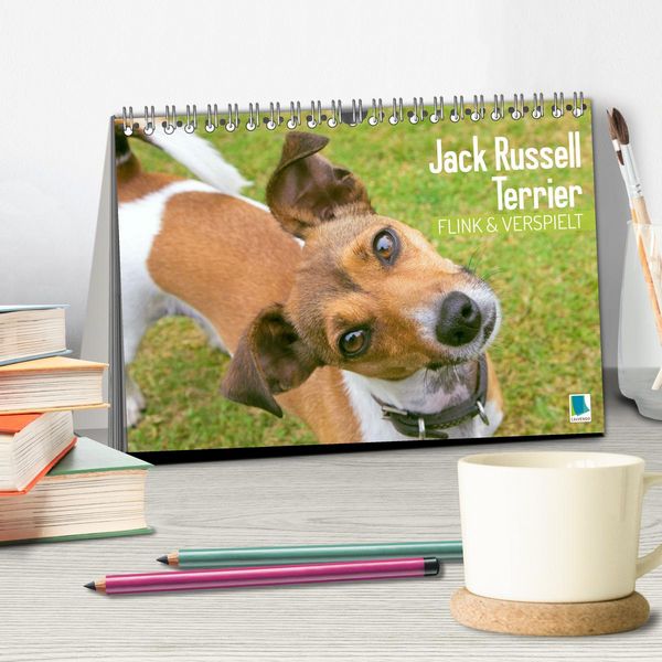 Produktbild: Jack Russell Terrier: flink und verspielt (Tischkalender 2026 DIN A5 quer), CALVENDO Monatskalender