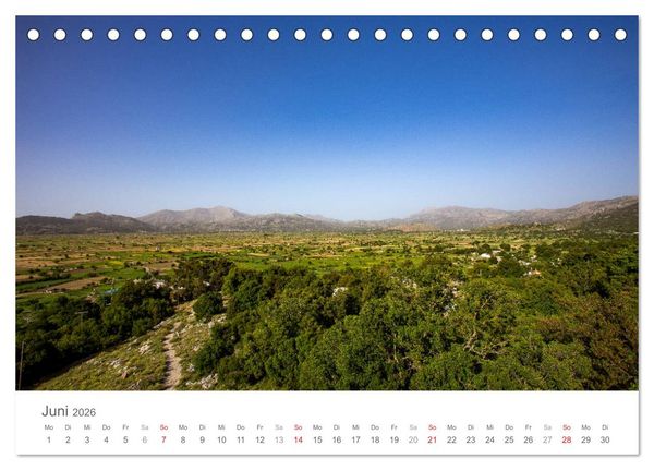 Produktbild: Kreta - Naturlandschaften (Tischkalender 2026 DIN A5 quer), CALVENDO Monatskalender